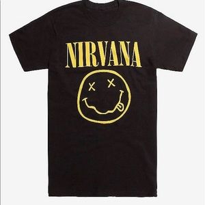 nirvana smiley t shirt